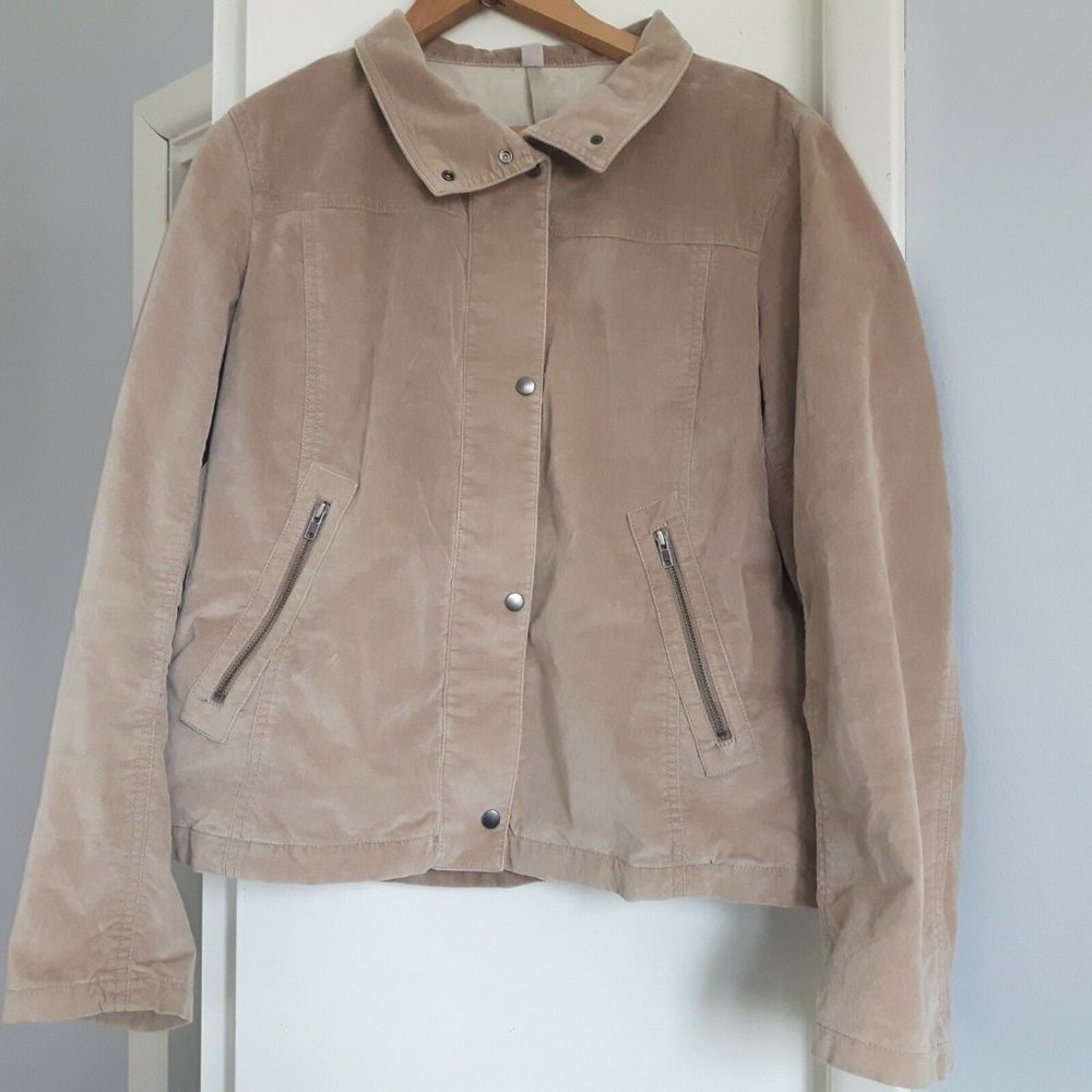 Soft!! L Uniqlo Tan Brown Jacket Transitional Spring Bomber
